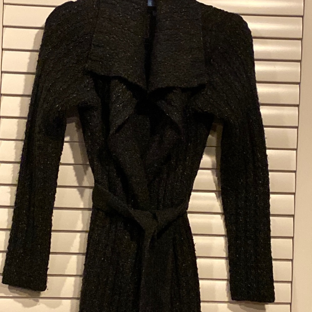 Vera Wang - size Medium long Sweater, charcoal grey.